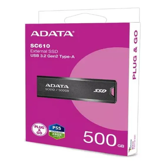 Disco Duro Ssd Externo 500gb Sc610 Pen Drives Usb 3.2 Ps5
