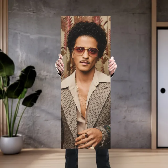 Cuadro Grande Bruno Mars - Leave The Door Open- Diseño Aa