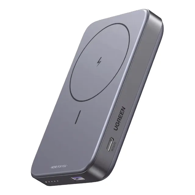 Ugreen 15086 Power Bank 10,000 Mah Magsage Carga Rapida 20w Color Gris Oscuro