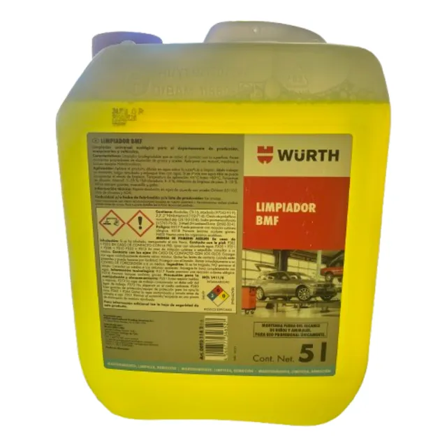 Limpiador Motor/ Desengrasante Bmf Biodegradable Wurth 5 Lt