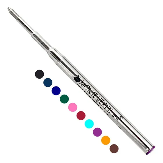 Repuesto Boligrafo Monteverde Montblanc Blister X 2 Tinta Azul Exterior Azul