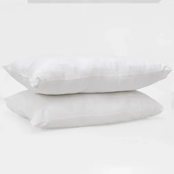Almohadas Spring Air Larga King Size Ergonómica Paquete De 2 Color Blanco