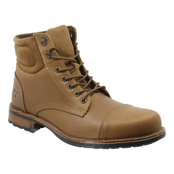 Bota  De Piel Triples Mercer 33904 Cafe Para Hombre