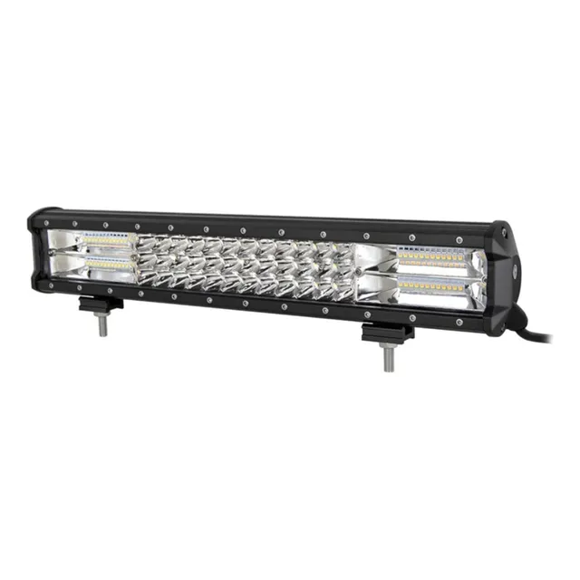 Barra Led Bicolor 288w Doble Fila 52cm Para Vehículos