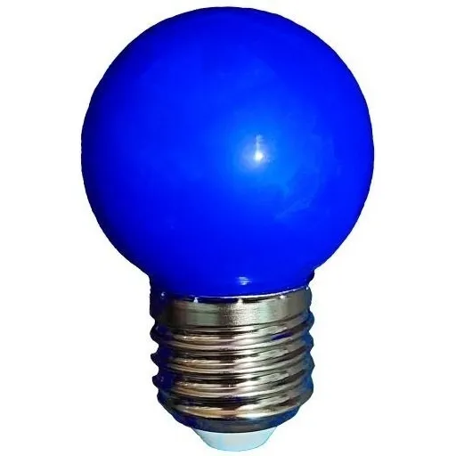 Lampadas Bolinhas Led 1w Colorida 127v Abajur Festa Cor Da Luz Azul Voltagem 127v