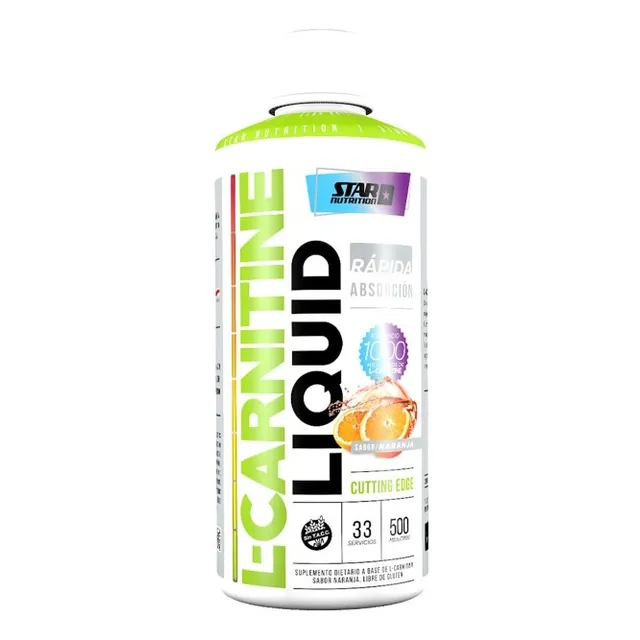 L Carnitina Líquida Star Nutrition 500 Ml Quemador De Grasas