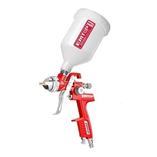 Pistola 600 Cc Hvlp Pintar Compresor Envase Plastico