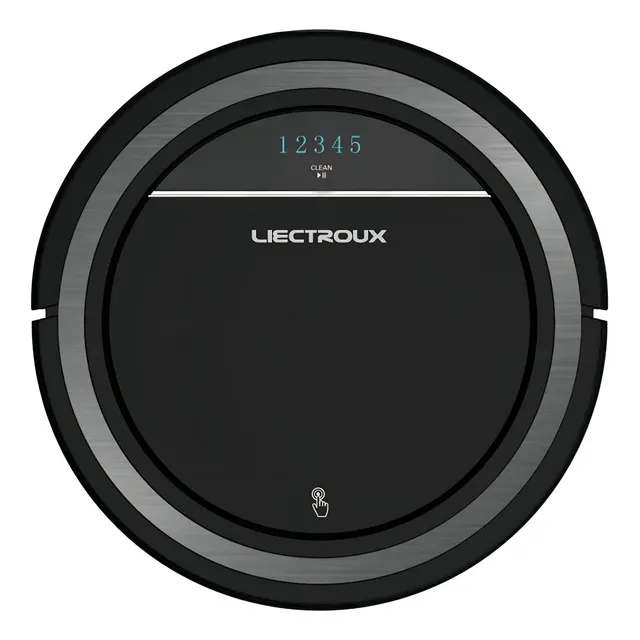 Aspiradora Robot Smart Liectroux Negra Trapeadora Color Negro
