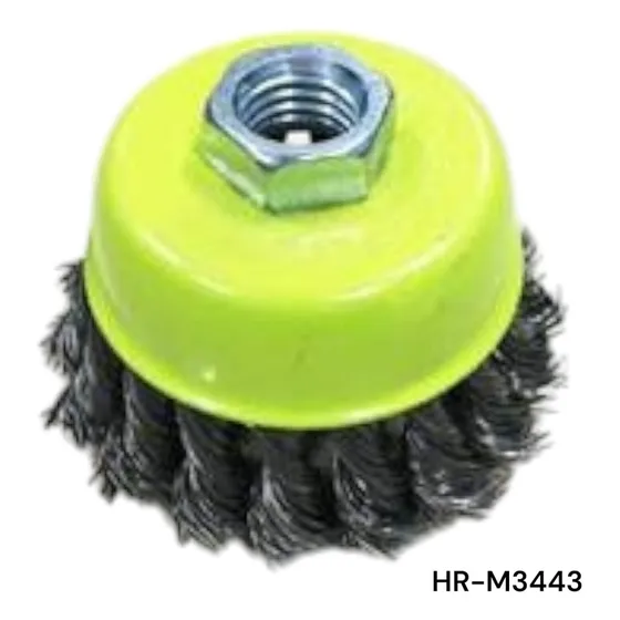Cepillo De Copa De Alambre Entorchado Hr-m3443 Xcort