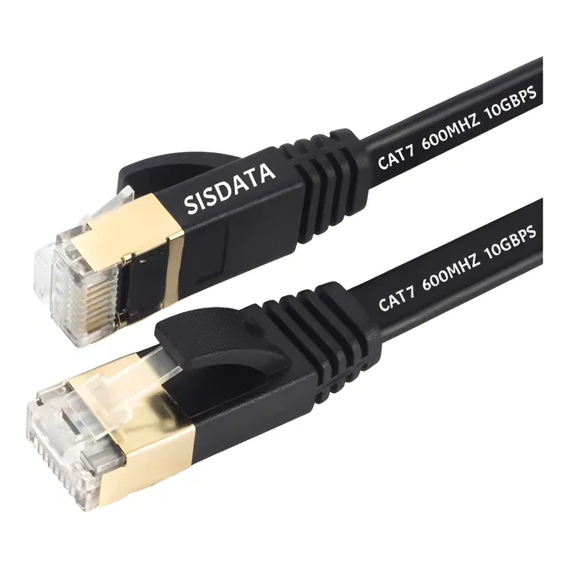 Cable Sisdata Cat 7 Rj45 10m Certificado 10 Gbps Garantía 1y