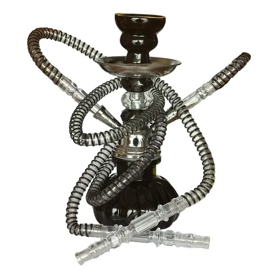 Pipa De Agua Narguile Hooka Zeus Dos Boca Colores