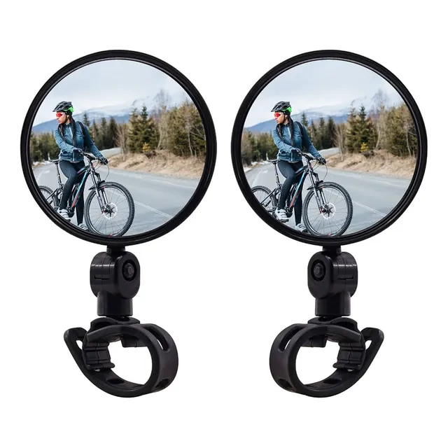 Espejo Retrovisor Para Bicicleta Manubrio Redondo Pack X2