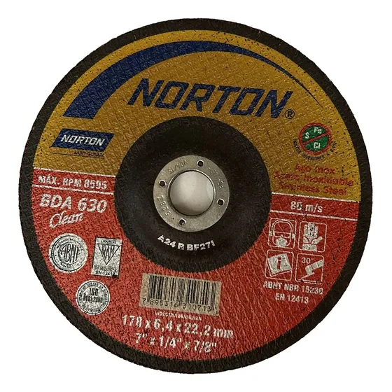 Disco Norton De Desbaste 178 X 6,4 X 22,2 Mm X 3 Unidades