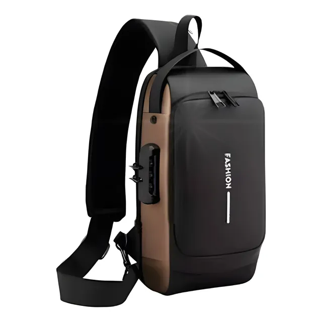 Morral Antirrobo Oxford Impermeable Cruzada Usb Combinacion
