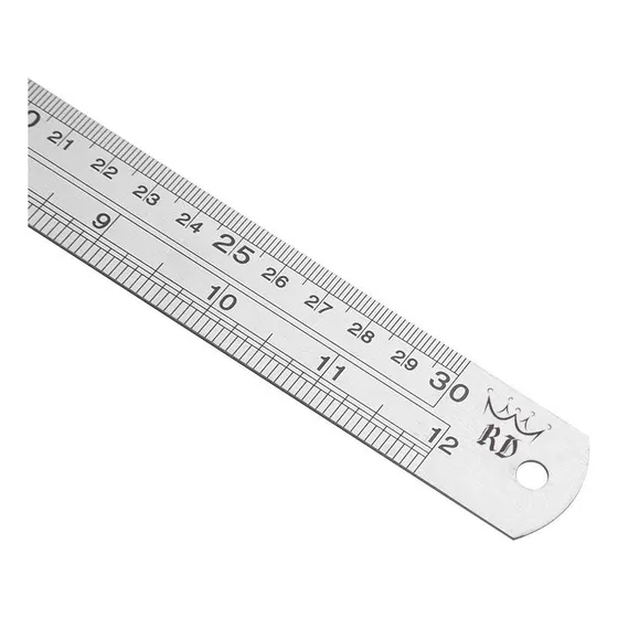 Regla Metalica  Acero Presicion 30cm Rd