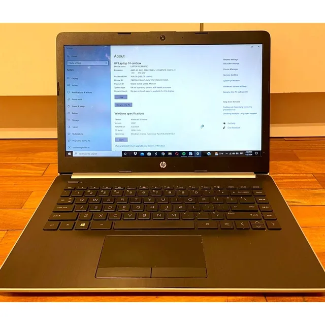 Hp Laptop 14 / Amd A9-9425 / Radeon R5 / Ram 4gb