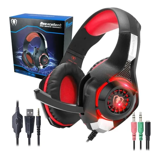 Audifonos Diadema Gamer Gm-1 Led Ps4 Xbox One S, X Pc Laptop