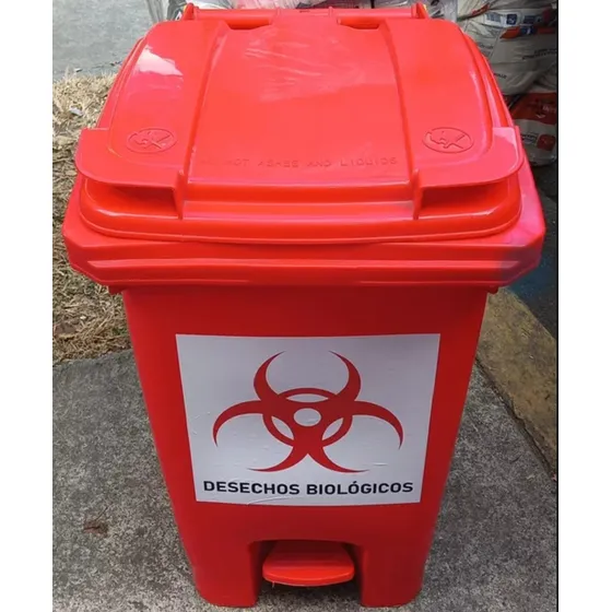 Papelera Para Desechos Biológicos Bioinfecciosos 60 Litros 