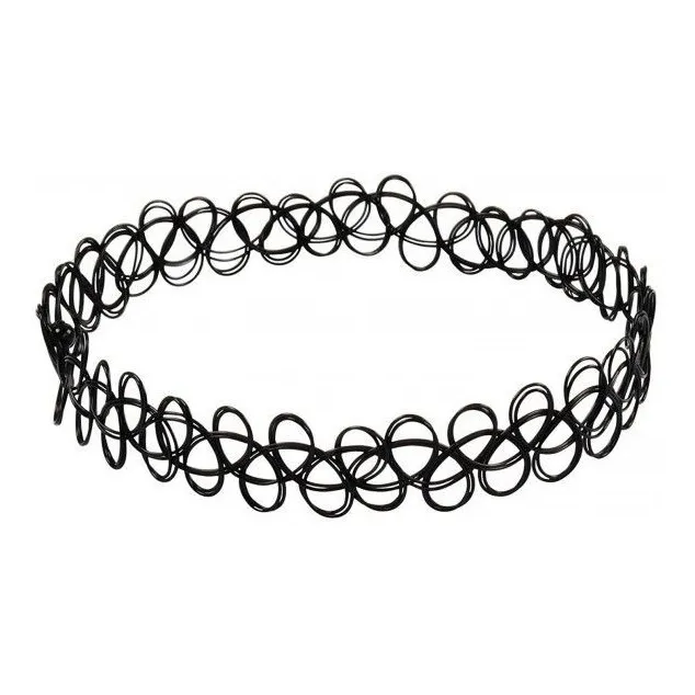 Gargantilla Cuello Elastico Tattoo - Choker Black Stretch
