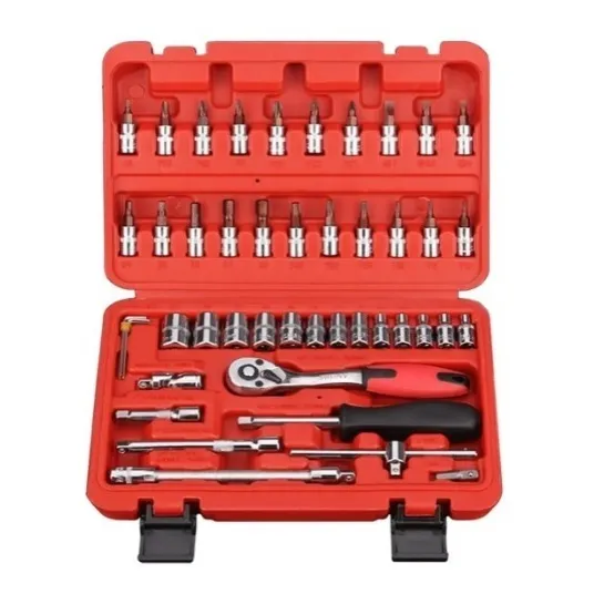 Juego De Dados 46piezas Mando De 1/4