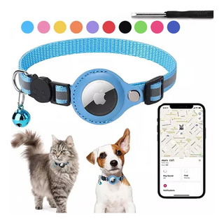 Collar Reflectante Para Airtag Gatos Con Broche De Seguridad Collar Reflectante Para Airtag Gatos Con Broche De Seguridad