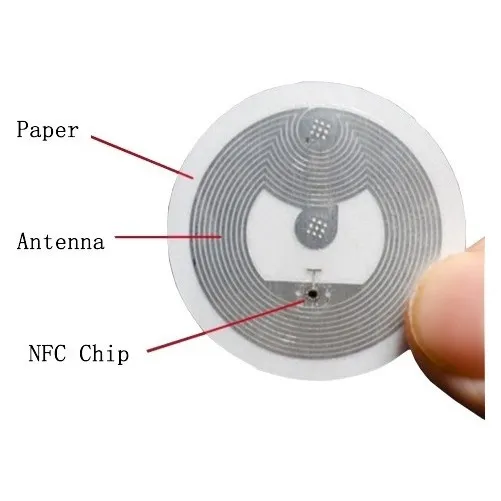 Sticker Nfc De Proximidad Ntag215 Pack 30 Unidades 25mm Bs