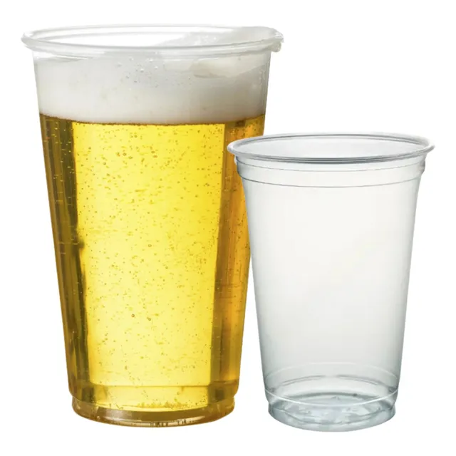 Copo Descartável 300ml 330ml Chopp Pp Liso Transparente 100u
