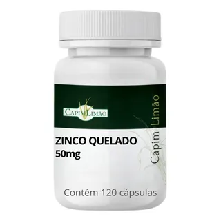 Zinco Quelato 50mg 120 CĂĄpsulas Zinco Quelato 50mg 120 CĂĄpsulas