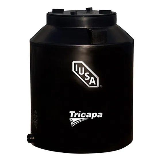 Tanque de agua Iusa Tinaco Bicapa polietileno 750L negro