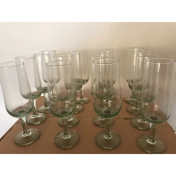 Copa De Vidrio Tipo Flauta  Vasos 35 Unidad X Caja