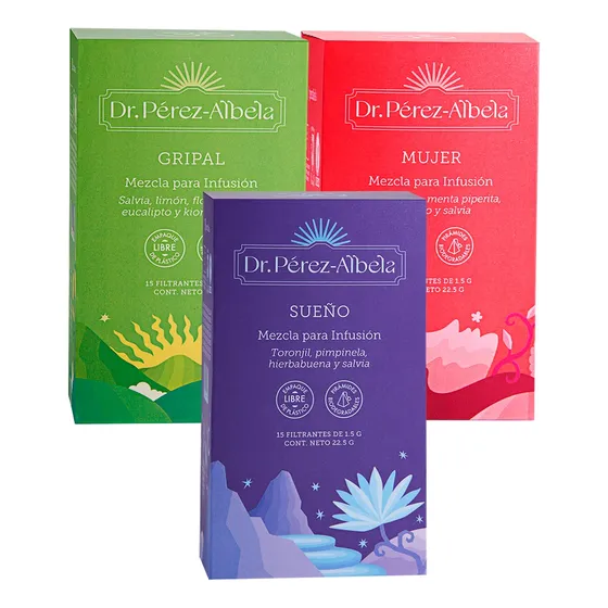 3pack Infusión Mujer, Gripal, Sueño - Caja X 15 Unid