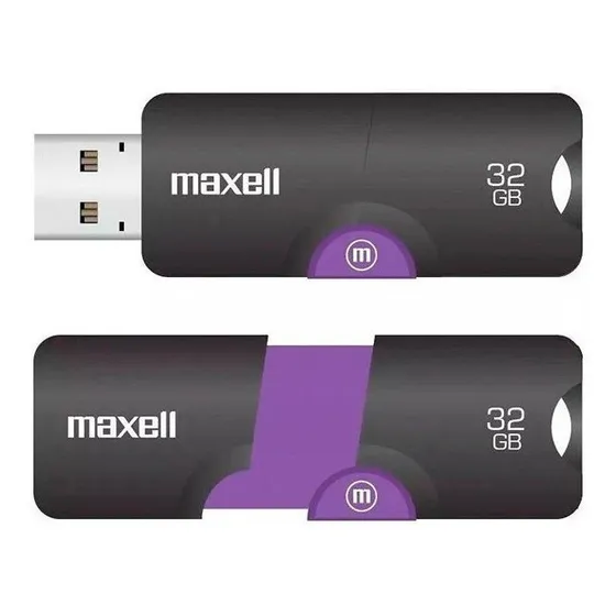 Maxell Memoria Usb Flix 32gb Negro/morado 3.0 Color Violeta