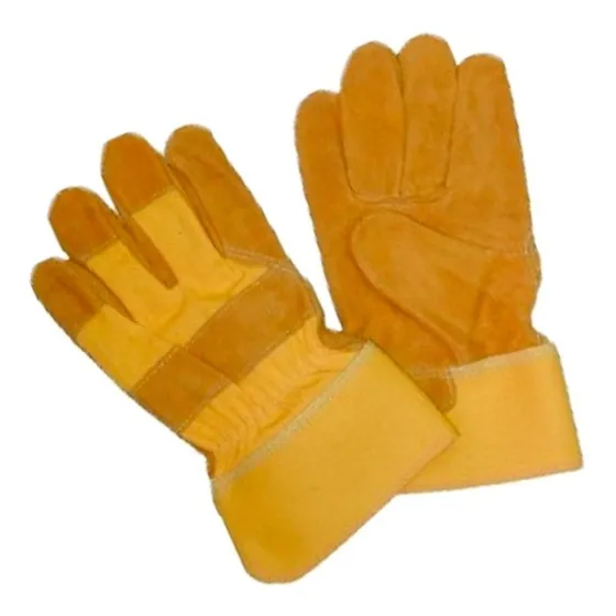 Guantes Para Trabajos Pesados Carnaza Semicuero Hr-178