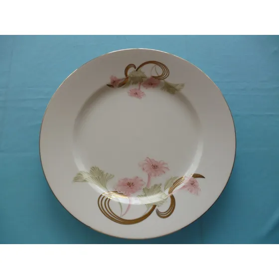  Plato Torta + 6 Platos Postre  Porcelana Baviera