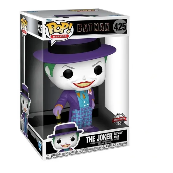 Funko Pop! Batman 1989 - Joker With Hat #425 Jumbo 10 Pulgad