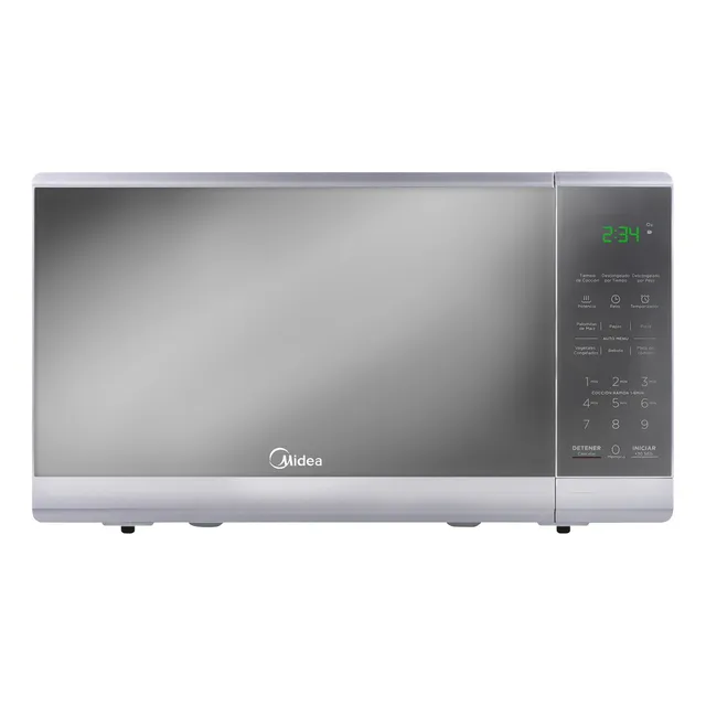 Horno de Microondas Doméstico Midea Mmdf07s2mg 0.7 Pies 20 Litros 127V Acabado Espejo