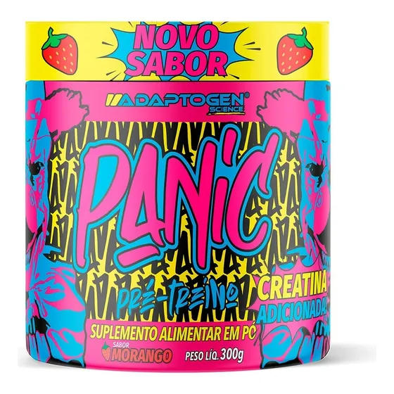 Pré-treino Panic 300g Com Beta Alanina  Adaptogen Preworkout