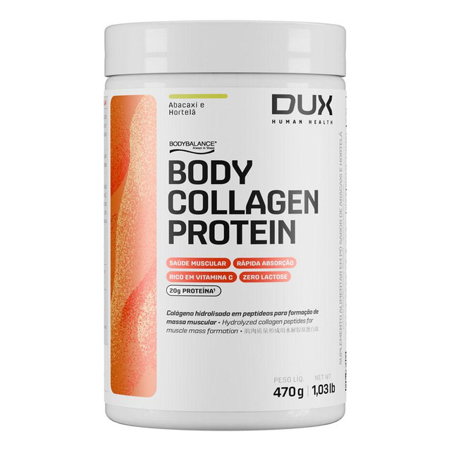 Body Collagen Protein Pote 450g Dux Nutrition Sabor Neutro Body Collagen Protein Pote 450g Dux Nutrition Sabor Neutro