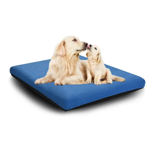 Colchón Para Mascotas Pequeño - 60x40 - Esponja Convoluted Azul Oscuro