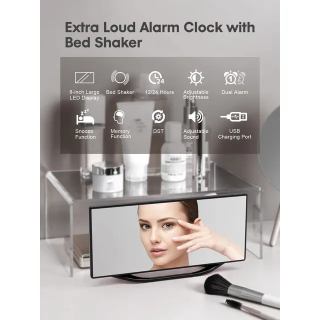 Reloj Despertador Extra Fuerte Para Adulto Que Duermen H