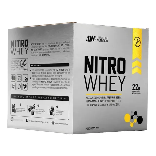 Proteína Nitro Whey Sachet X10 Und