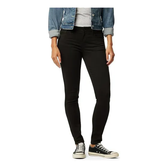 Jeans Signature Color Negro By Levi's Straus Dama Skinny
