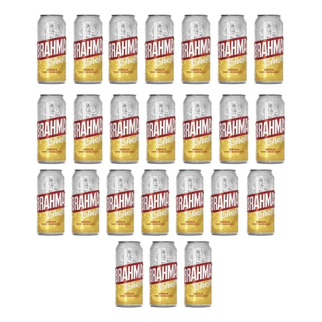 Cerveza Brahma Lata 473ml Rubia X24 Zetta Bebidas