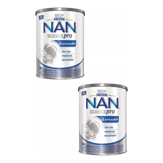 Kit 2 Latas Leite Nan Espessar Nestlé 800g Cada