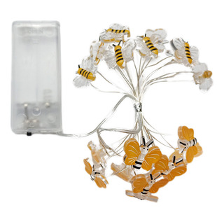 Lámpara F Bee Light String Con Forma De Abeja, Decoración Na Lámpara F Bee Light String Con Forma De Abeja, Decoración Na