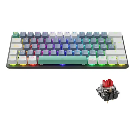 Teclado Mecánico Machenike K500-B61 ES para PC con RGB
