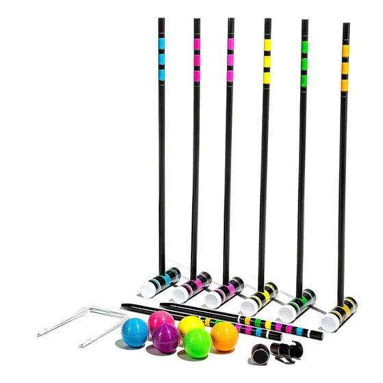 Juego De Croquet Franklin Sports: 6 Mazo Y Bolas, Bluetooth