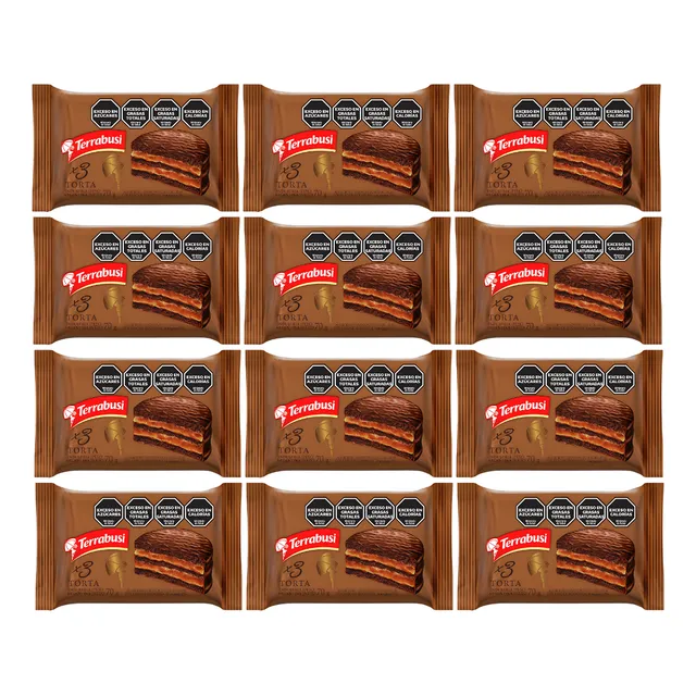 Alfajor Terrabusi Triple Torta 70gr Pack X12 Unidades