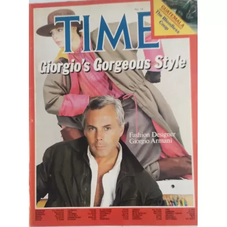 Time En Ingles Giorgio Armani Fashion Designer Año 1982