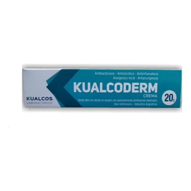 Kualcoderm Crema 20 G Perros Gatos Antimicotica Cicatrizante